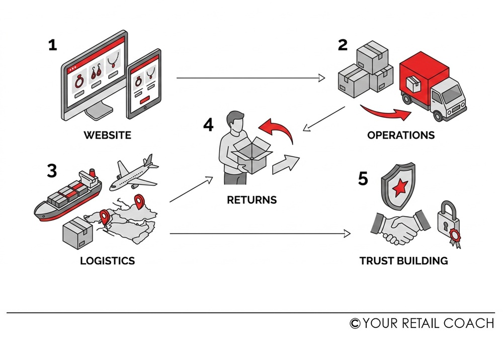 How to Start an Online Jewelry Business in Middle East (Website, Operations, Logistics, Returns & Trust Building)